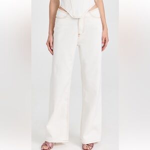Lioness White Wide Leg Jeans